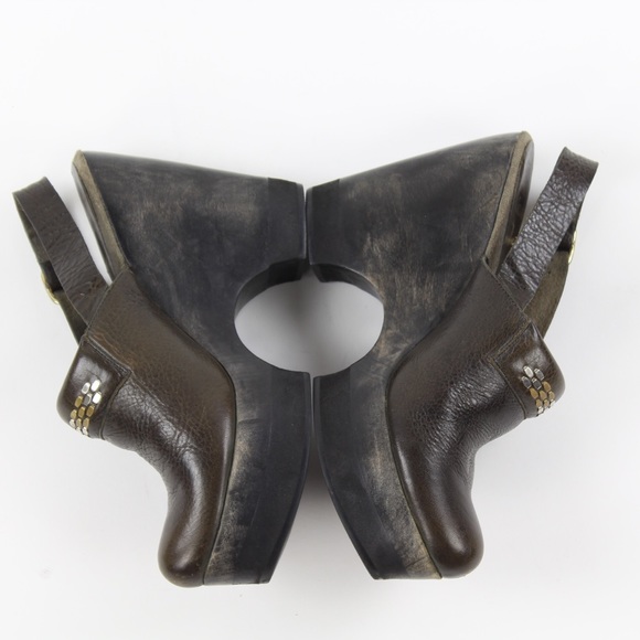 Calleen Cordero Vela Studded Jeweled Leather Clogs - Picture 6 of 8